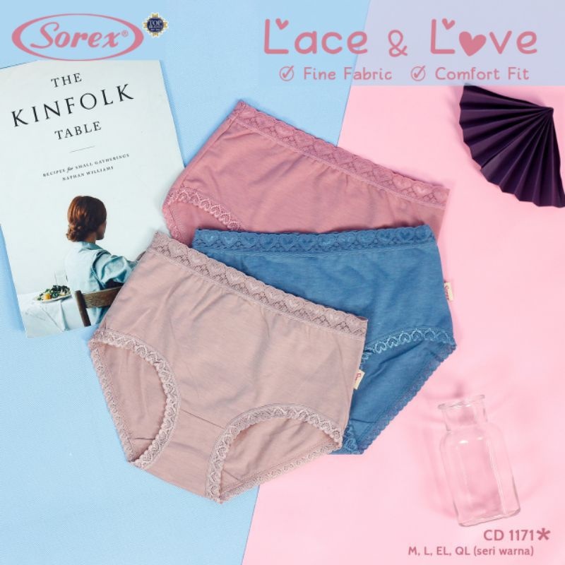 Sorex CD 1171 Celana Dalam Wanita Renda Katun