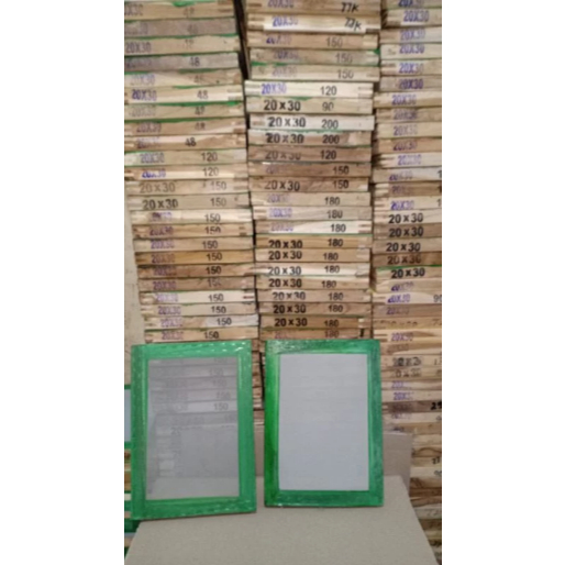 Screen Sablon 20x30 T12 T14 T24 T32 T48 T54 T55 T61 T77 T90 T120 T150 T165 T180 T200 ( PUTIH dan KUN