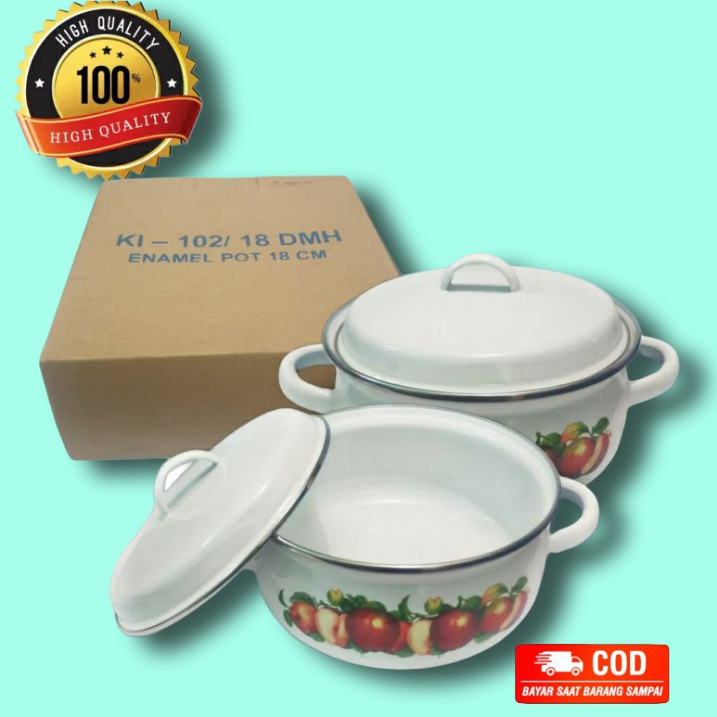 Panci Saucepot Enamel Kedaung