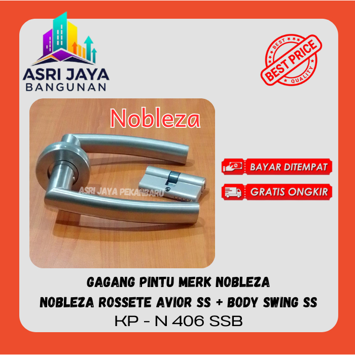 Gagang Pintu Bulat / Handle Pintu Bulat / Kunci Pintu Bulat Nobleza Kunci Pisah Handle Gagang Pintu