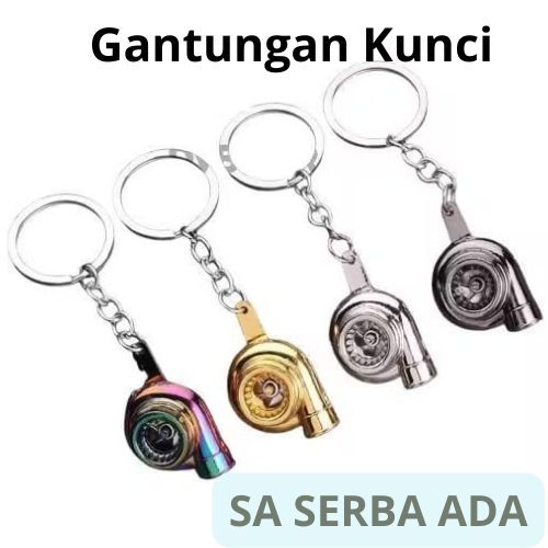Gantungan Kunci Turbo Keychain Bahan Full Besi / Key Chain Turbo
