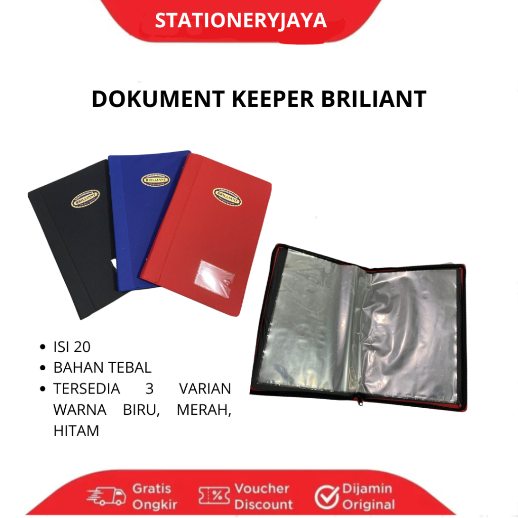 Document Keeper Resleting Briliant Isi 20 Lembar / Tempat Arsip Dokumen
