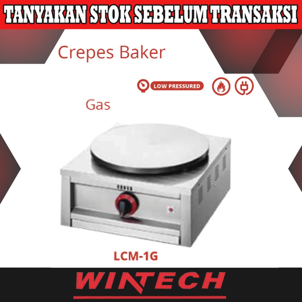 Getra LCM-1G Gas Crepes Baker / Mesin Gas Pembuat Crepes / Mesin Crepes Maker Diameter 40 Cm LCM1G L