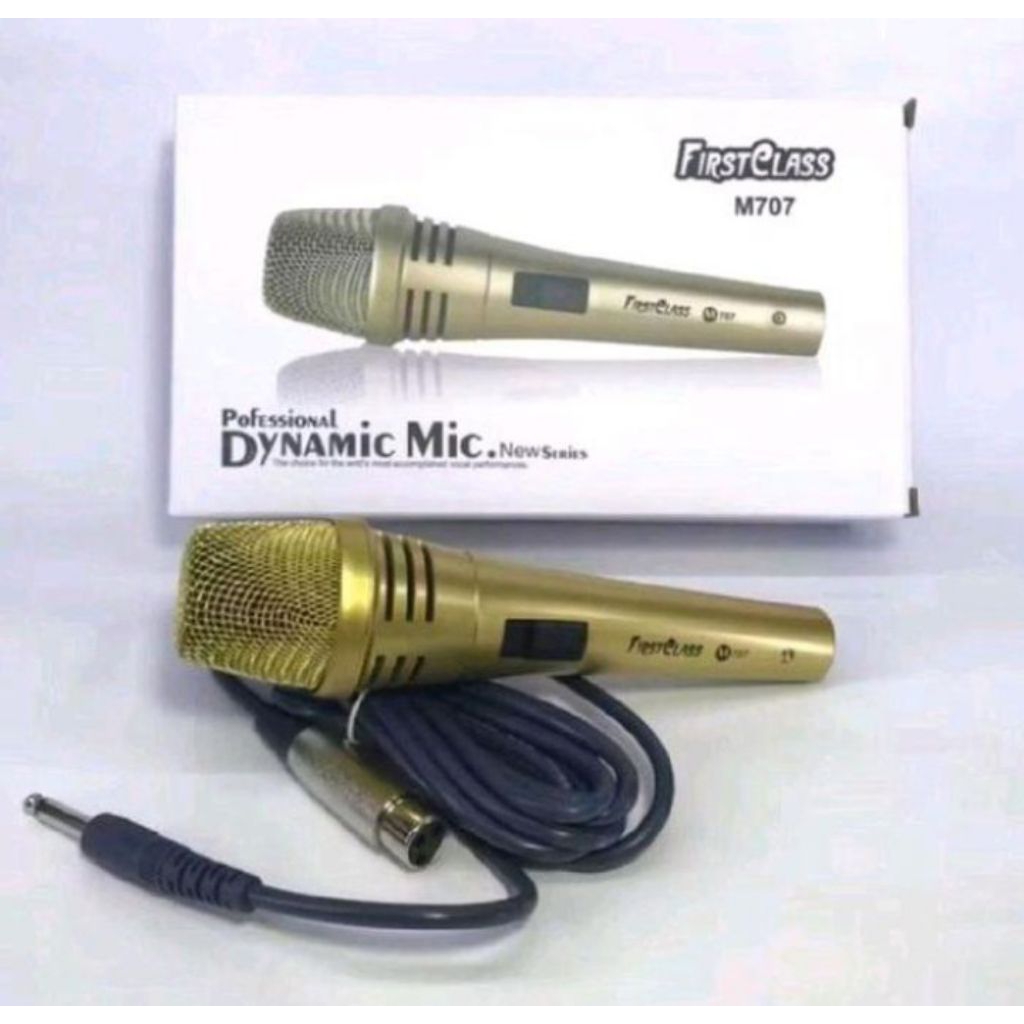 Mic Microphone Kabel Profesional FIRSTCLASS M707 DYNAMIC Original