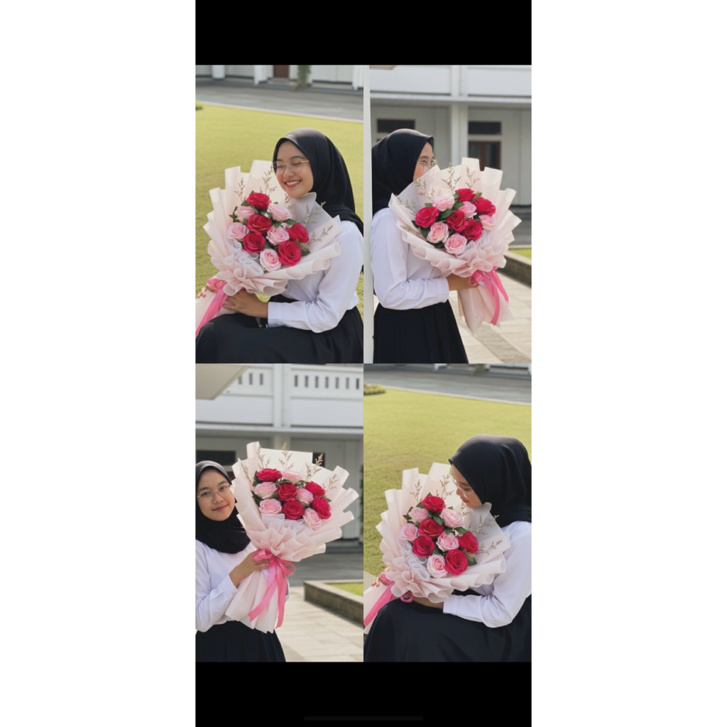 buket mawar medium/ buket bunga /buket mawar