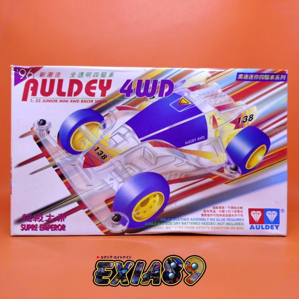 Auldey Racing Mini 4WD Dash 01 Super Emperor Clear Version