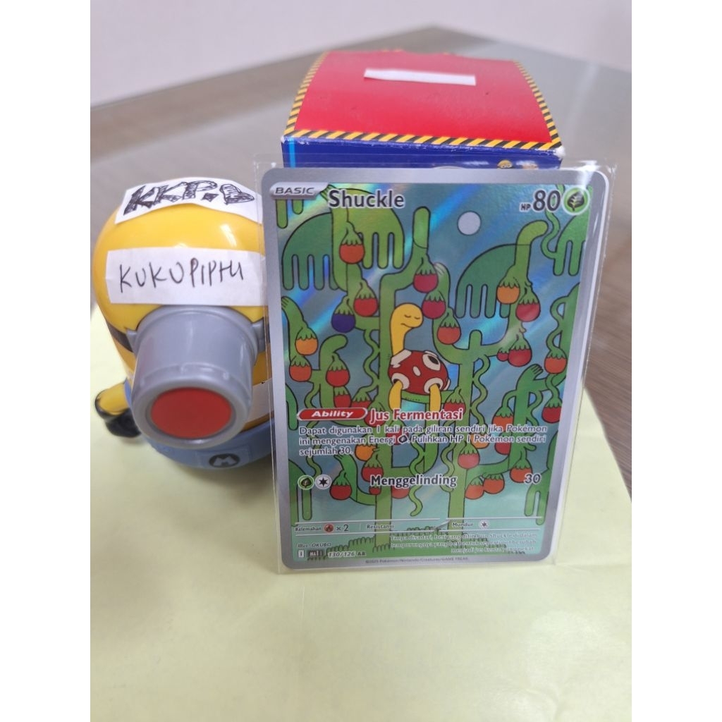 Kartu Pokemon Shuckle AR 130/126 AR Holo Ma1