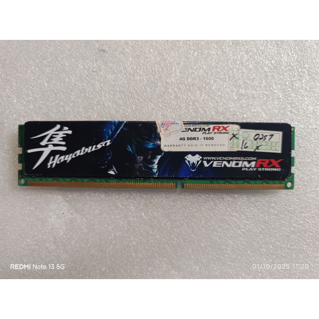 RAM  4GB DDR3 1600MHz – PC Bekas Normal Siap Pakai