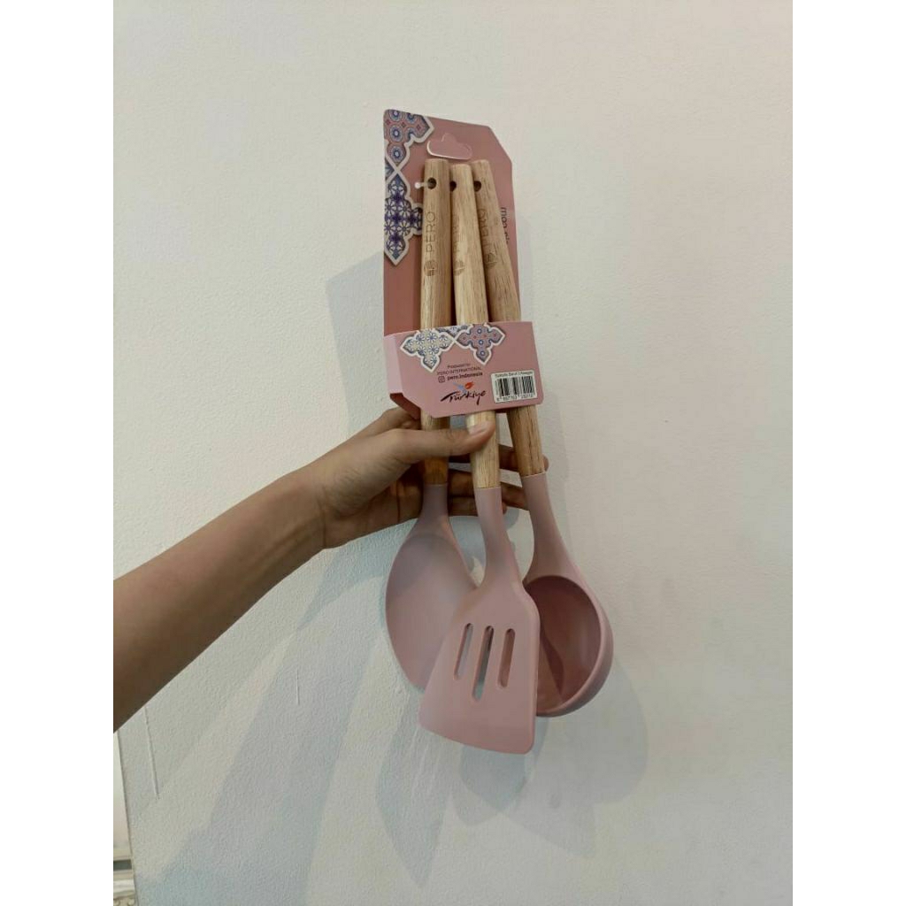 PERO SPATULA SET OF 3. ROSE GOLD