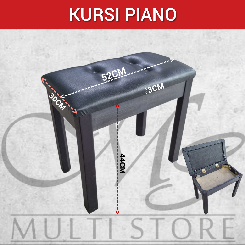 Kursi Piano - Keyboard - Bangku Piano - Bangku Keyboard