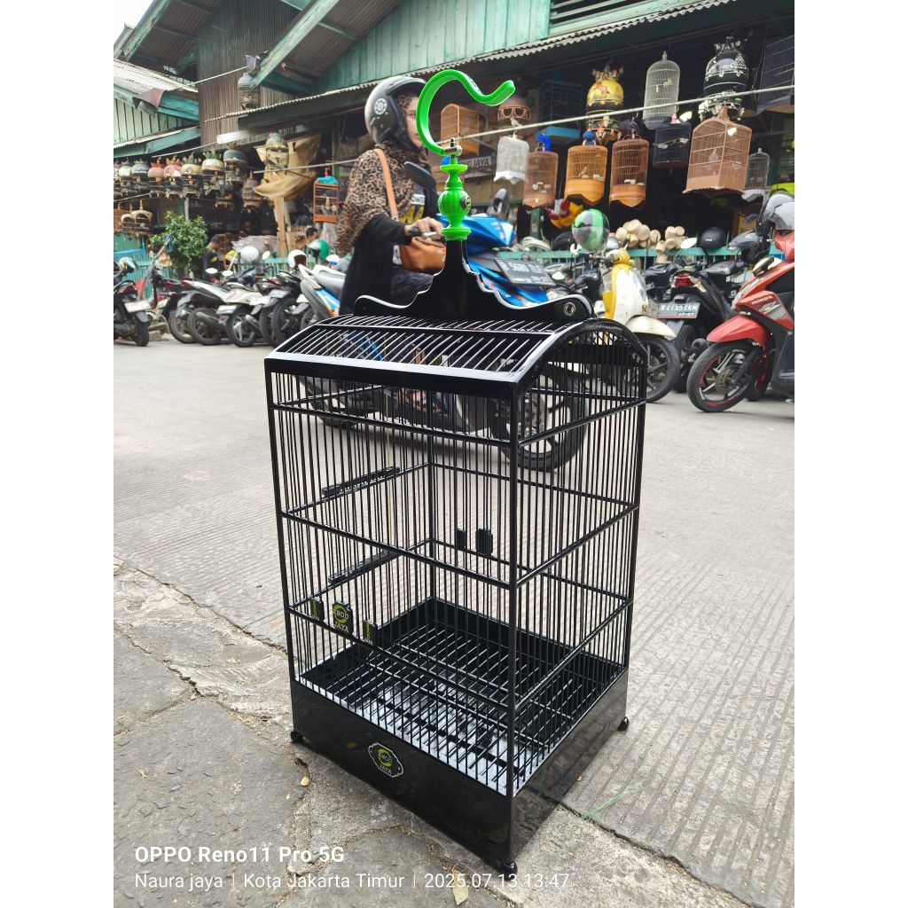 (KARGO)KANDANG SANGKAR KOTAK HITAM EBOD JAYA