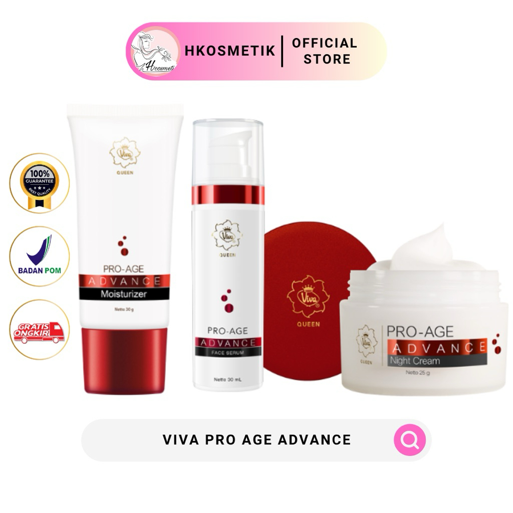 Pro-Age Advance Series Serum- Viva Queen Pro-Age Advance Moisturizer- Viva Queen Pro-Age Advance Nig