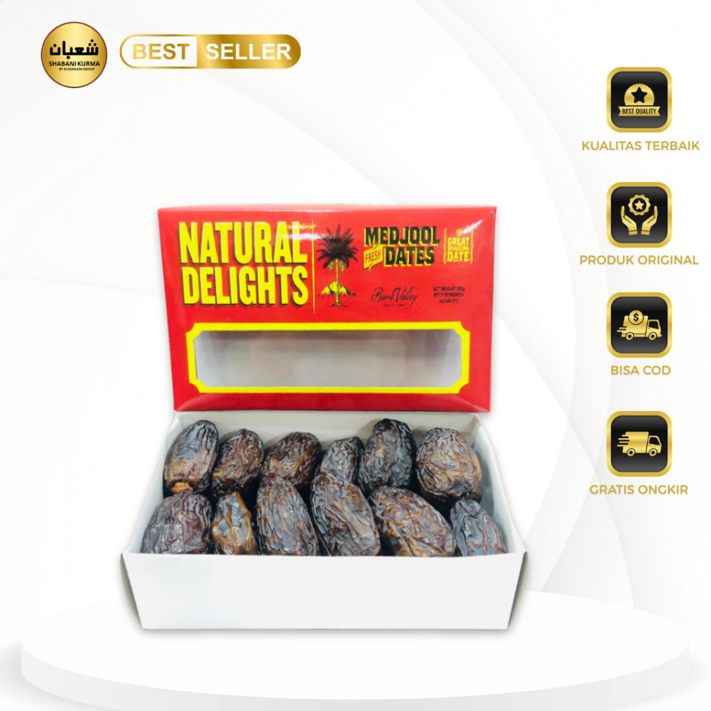 Kurma medjool jumbo 500gr / Kurma Medjool premium jumbo / Medjool natural delight / Shabani kurma