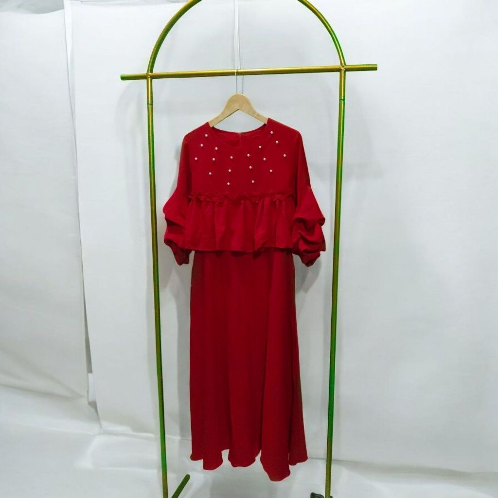 gamis merah