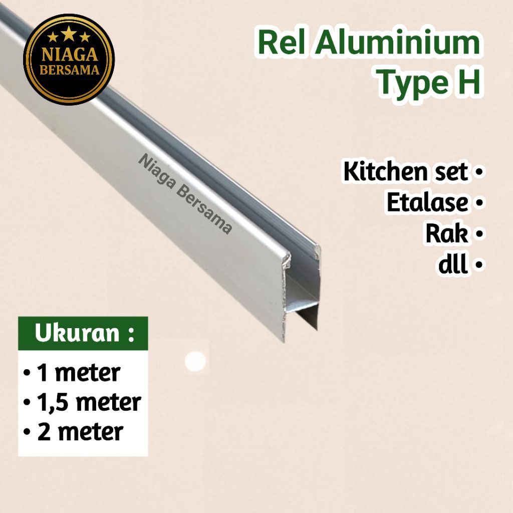 Rel Aluminium H Etalase Kitchen Set Sliding Showcase