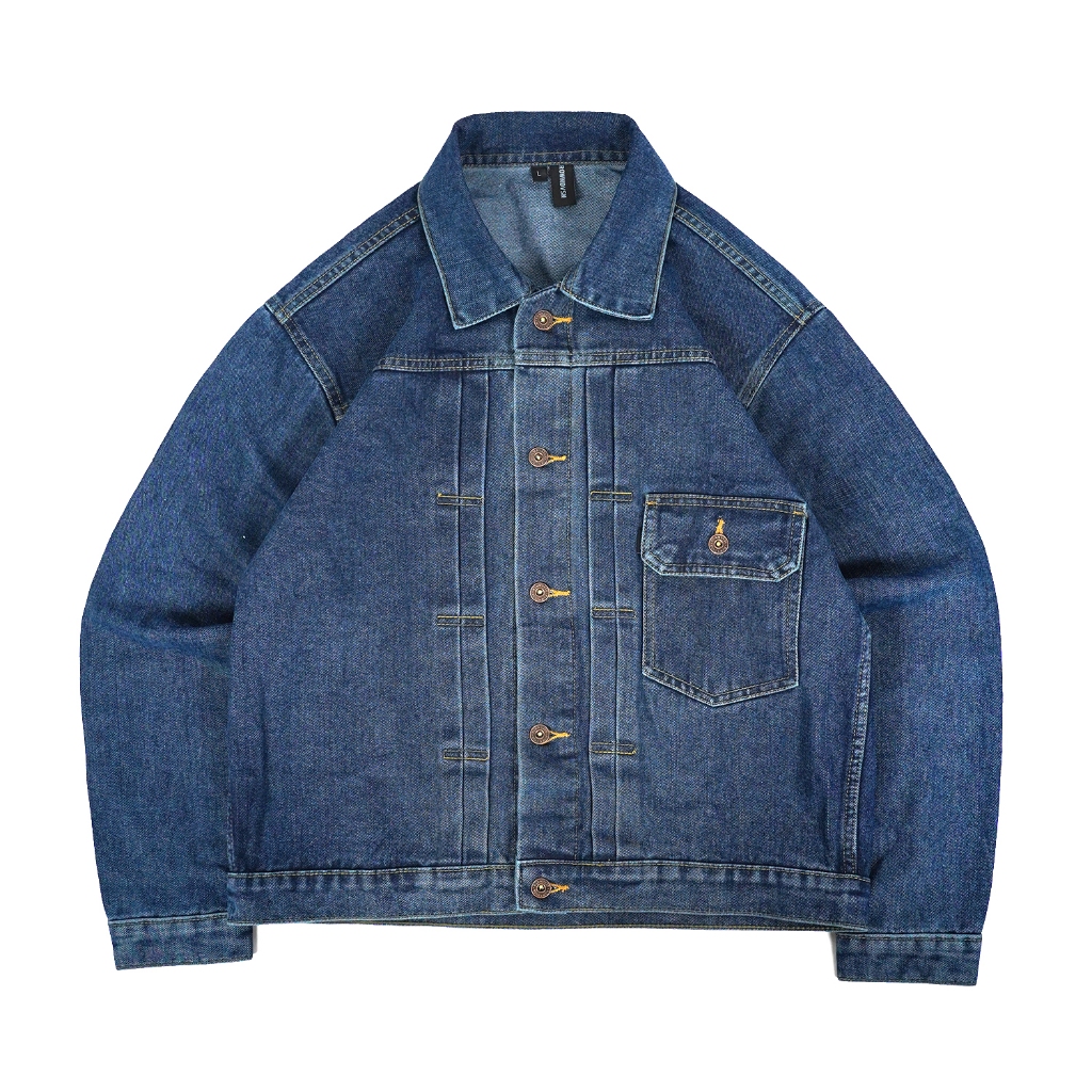 Rown Division Official Denim Jacket - Rowndvsn Jaket Winstone Navy