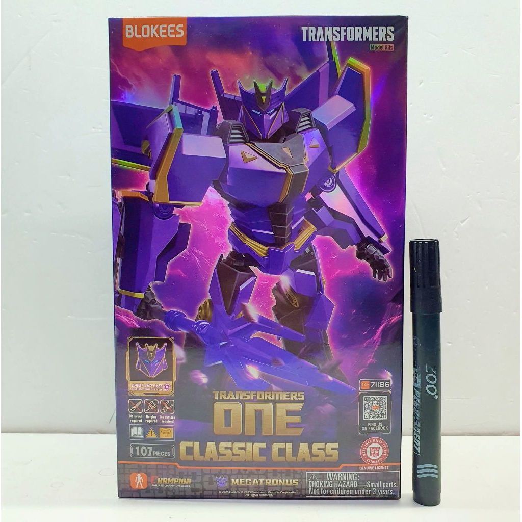 mainan model kit blokees classic class transformers one megatronustinggi sekitar 5,5 inch
artikulasi