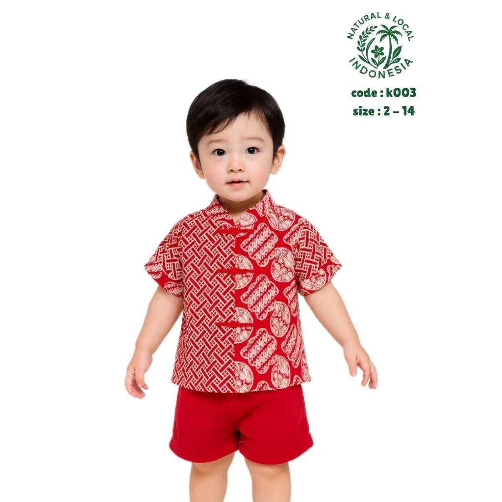 Paulis | kemeja batik anak laki laki | Setelan Kebaya Kutu Baru | Batik Anak Perempuan / batik anak 