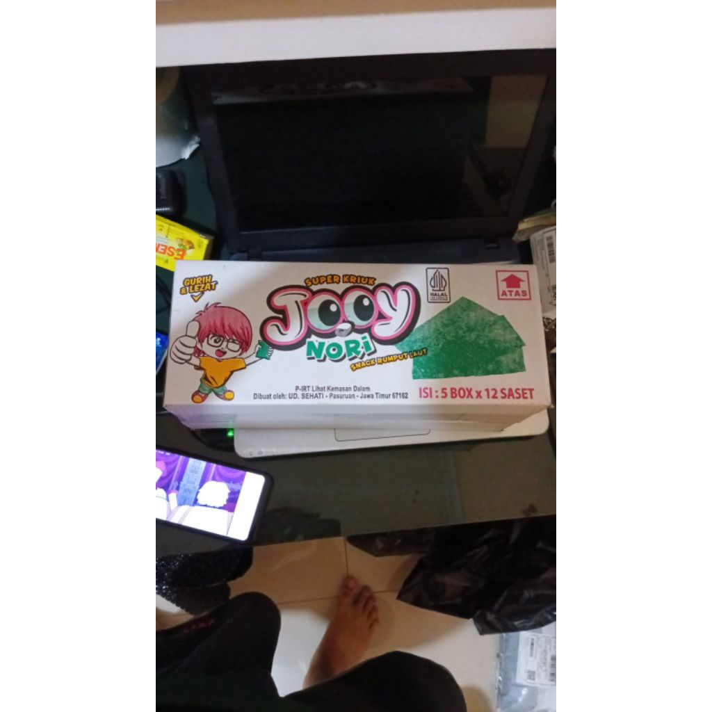Jooy nori 1 dus isi 5 box rumput laut