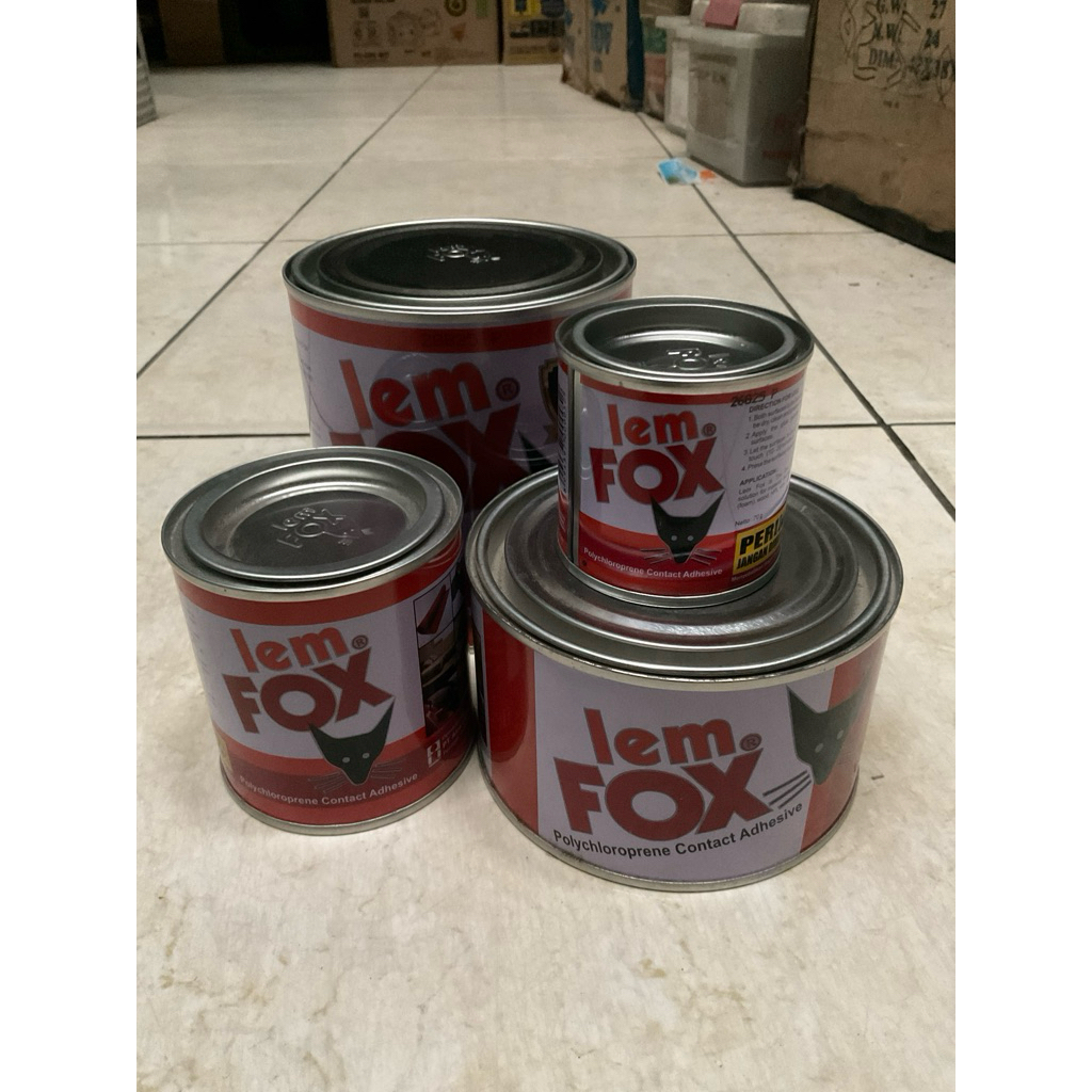Lem Fox Kaleng Lem Kuning Merek Fox