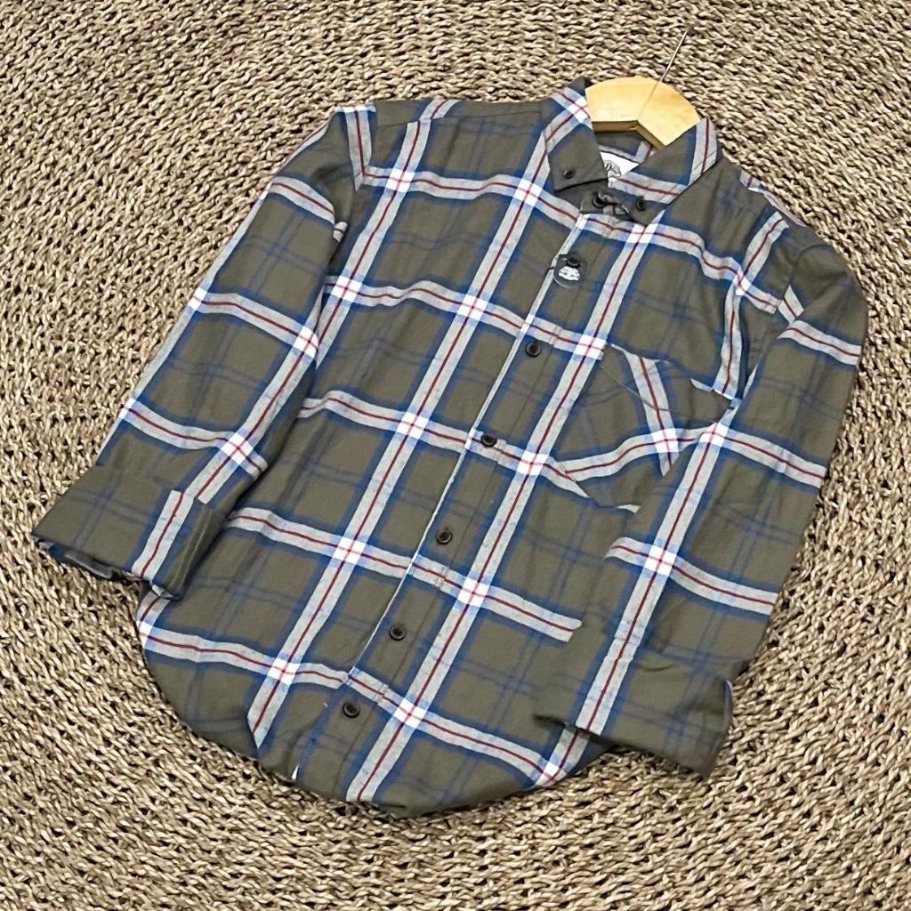 (BISA COD)` KEMEJA FLANEL PREMIUM LENGAN PANJANG Kemeja flanel pria dan wanita lengan panjang motif