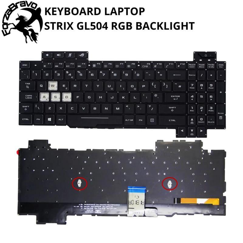 Keyboard Laptop Strix GL504 GL504G GL504GM GL504V GL504GS GL504GV / Backlight RGB Keyboard