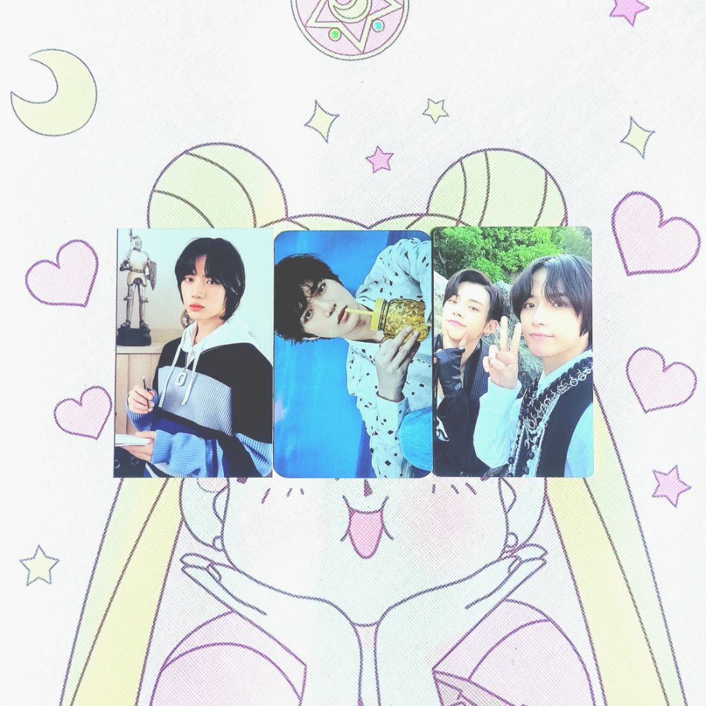 PHOTOCARD TXT OFFICIAL ꒰ BACA DESKᡣ𐭩.ᐟ꒱ BEOMGYU LOG ON POB MECIMA BLUE HOUR BEOMJUN H:OUR 3