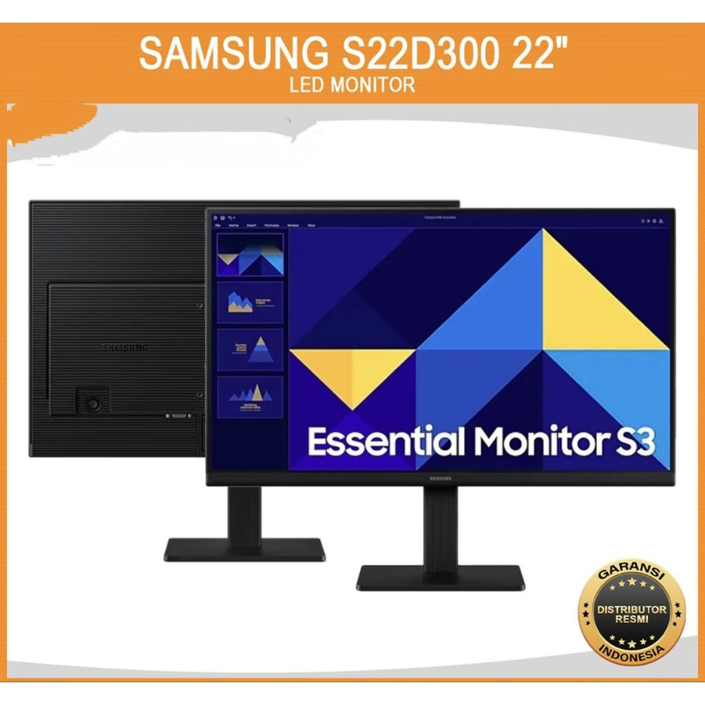 LED Monitor Samsung S22D300GAE 22" inch IPS 100Hz LS22D300GAE