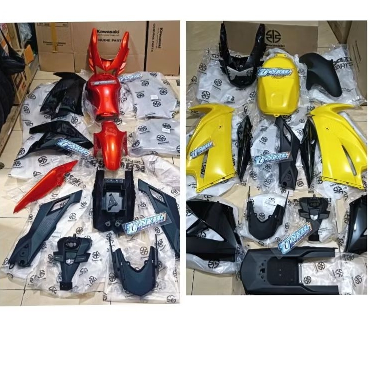 BODY BODI COVER TAMENG FAIRING BARONG FULL SET NINJA RR NEW ORIGINAL KAWASAKI