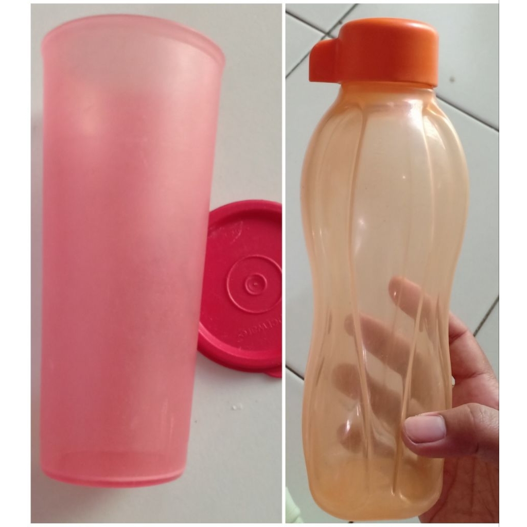 eco bottle tupperware dan tumbler Tupperware preloved