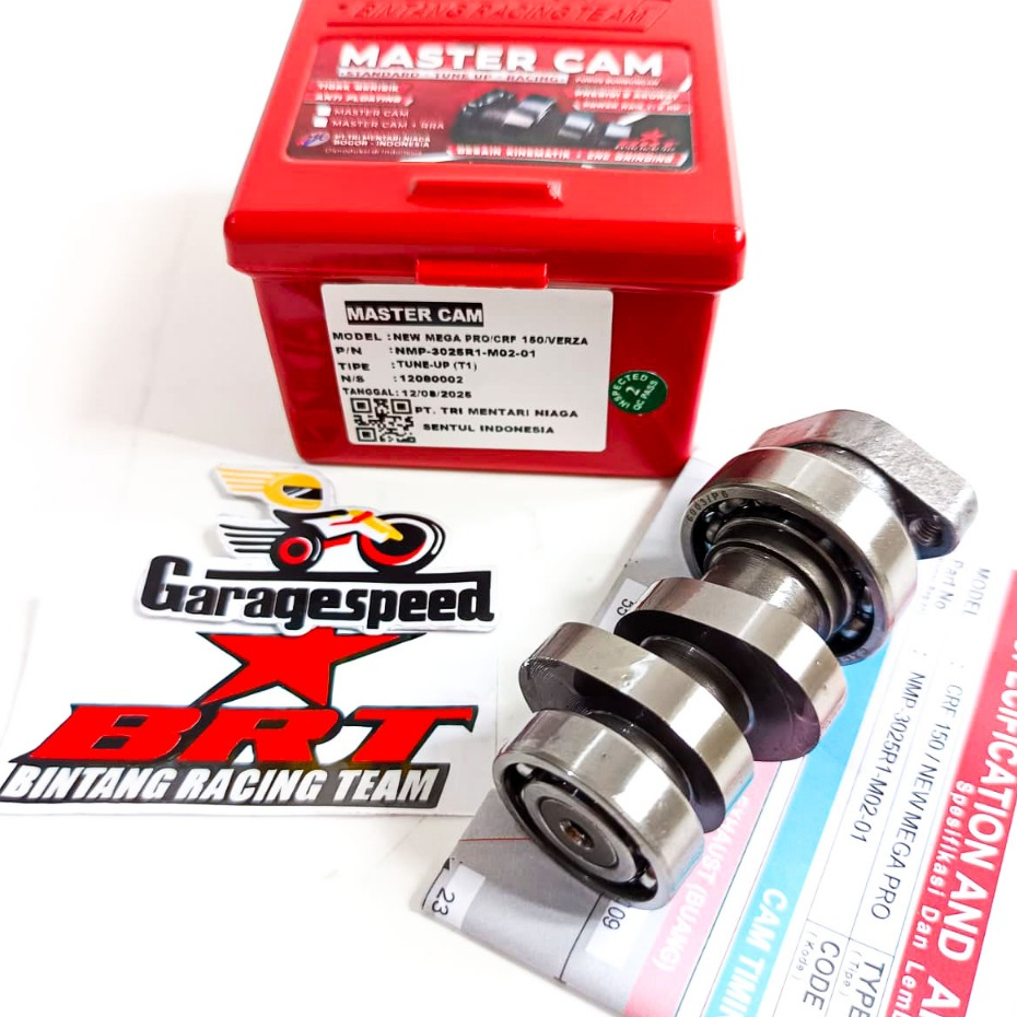 MASTER CAM BRT AS KLEP NOKEN AS CRF 150 NEW MEGAPRO VERZA 150 TIPE S T R
