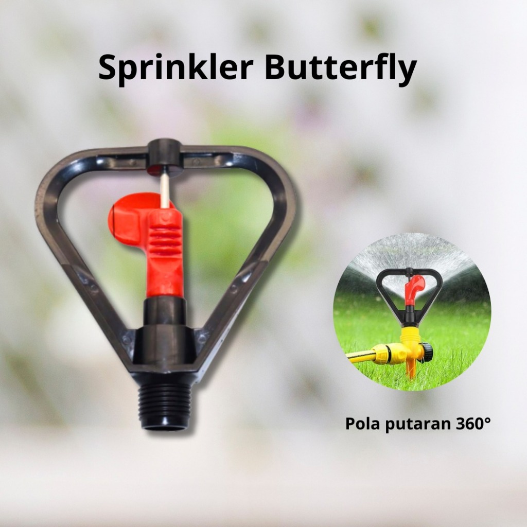 Sprinkler Butterfly-Sprinkler Sprayer Putaran 360 Derajat-Butterfly Sprinkler Penyiram Tanaman