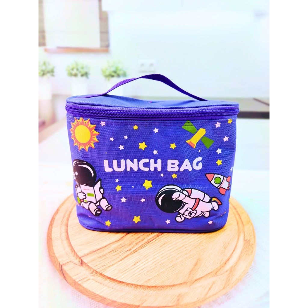 Tas Dan Kotak Bekal Anak Lengkap Kotak Makan Botol Minum dan Sendok garpu plastik PP5