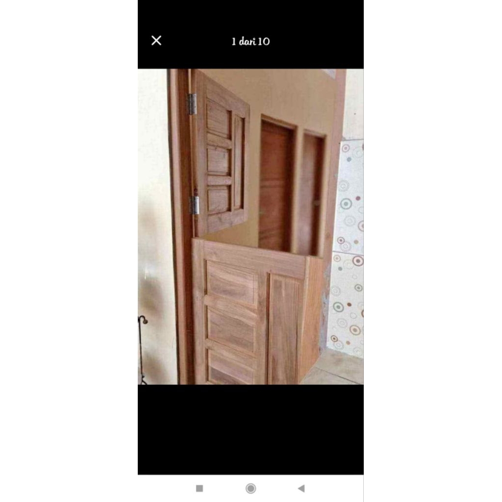 kusen pintu + daun pintu dapur/koboy
