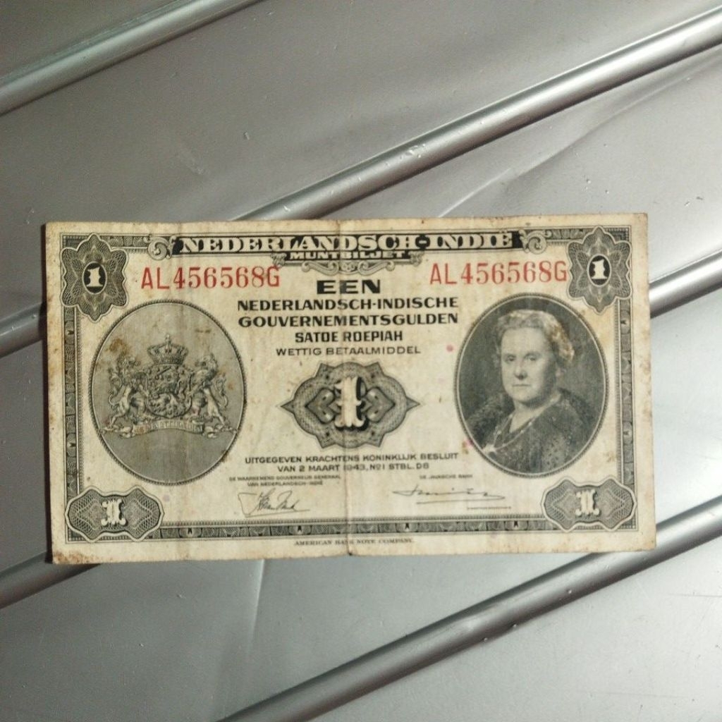 1 gulden NICA thn 1943 ASLI original sesuai foto