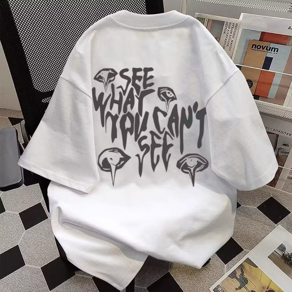 Kaos Oversize Wanita OKUMURA SEE WHAT YOU CAN'T SEE PE Premium (LD 108, P 70)