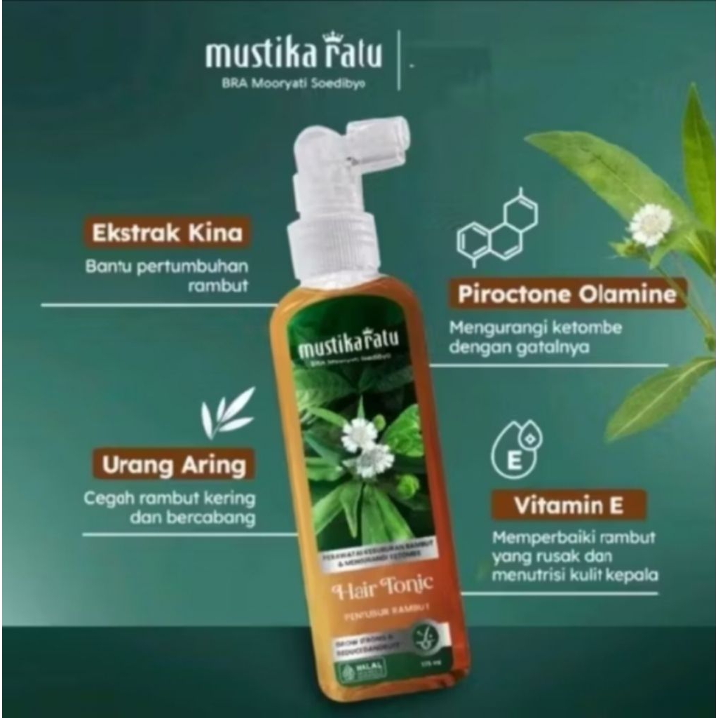 mustika ratu Hair tonic 175ml-Hair care