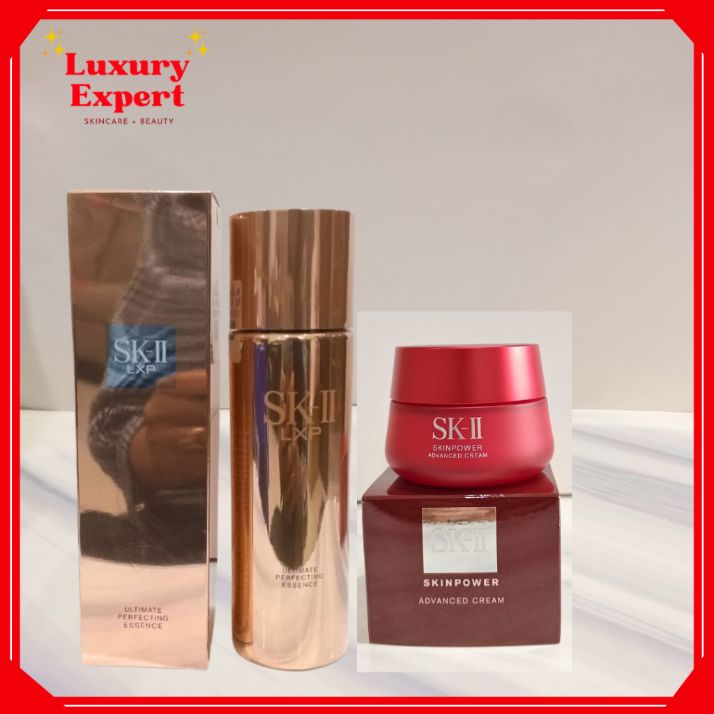 SKII SK-II SK2 LXP Essence 150ml + Skinpower Advanced Cream 50gr - PAKET ANTIAGING