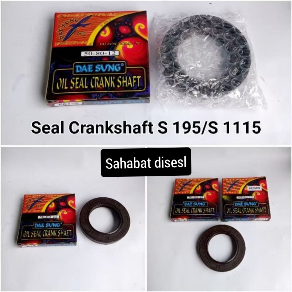 SEAL CRANGSHAFT DONGFENG S 195 / S 1115  DAESUNG  SIL CRANKSHAFT  S 195 / S 1115 DONGFENG DAESUNG