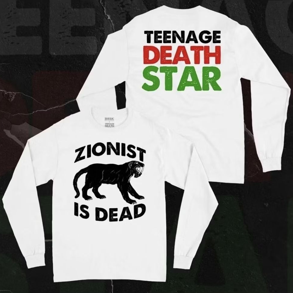 Teenage Death Star - Zionist Is Dead Long Sleeve (Gratis Poster, Pin dan Poster)