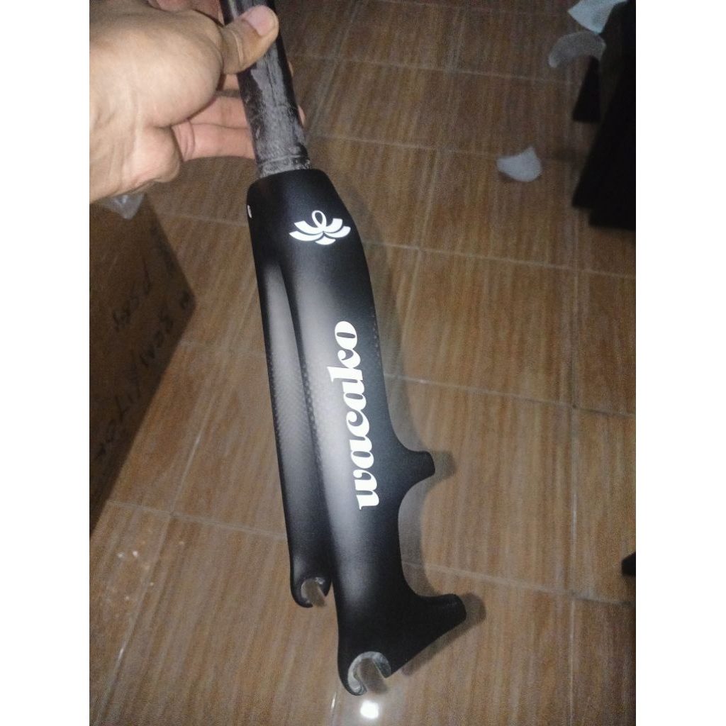 Fork Carbon Wacako 349 discbrake belum pnp