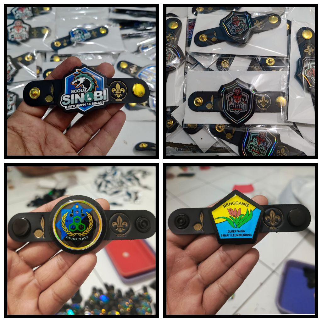 ring kacu pramuka custom logo, kastem logo, ring hasduk, pengikat kacu