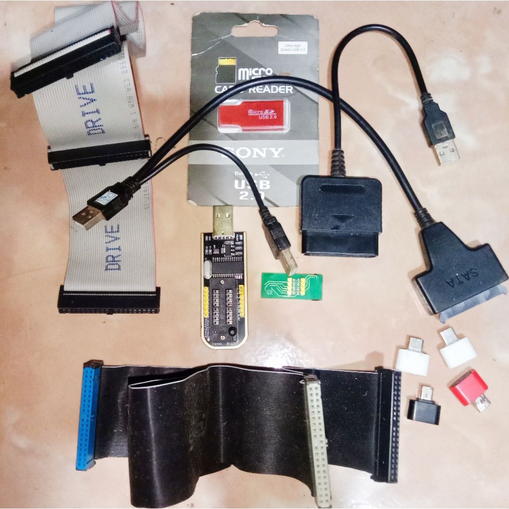 kabel USB ps2 to sata ide USB programer ch431 USB otg cartrider kabel PC to HDD ide USB to stik / ka