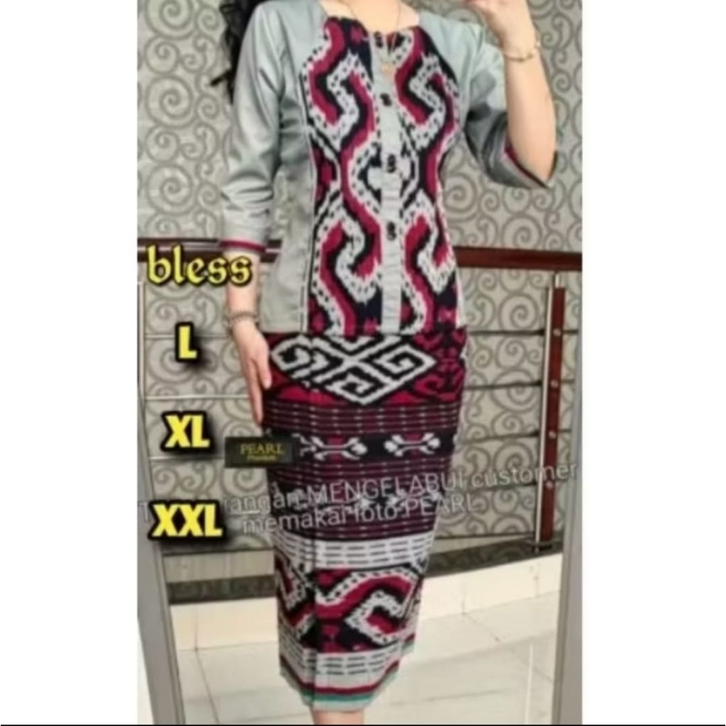 SETELAN ROK TENUN WANITA CANTIK ELEGAN KEKINIAN