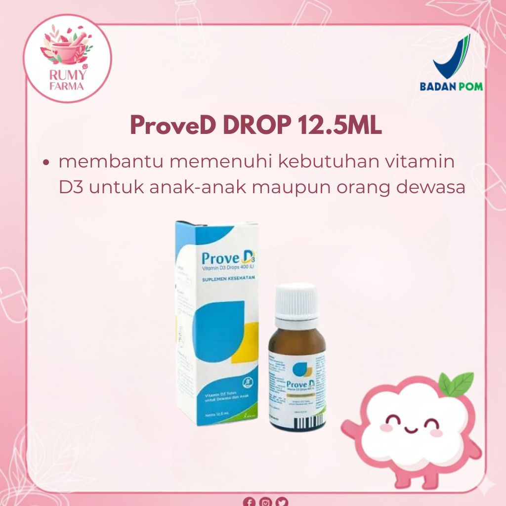 PROVE D3 DROP VITAMIN D3 CAIR 12,5ML UNTUK BAYI DAN ANAK