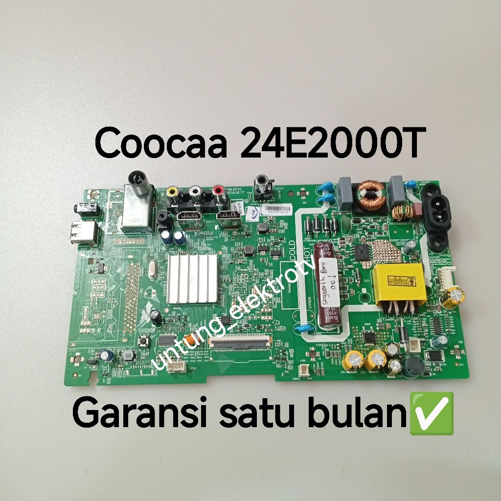 MAINBOARD TV COOCAA 24E2000T MB-MOTHERBOARD-MOBO-MODUL MESIN TV COOCAA 24E2000T