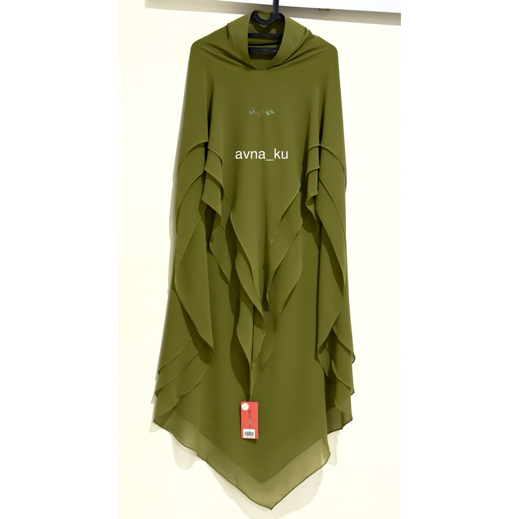 Khimar SISESA Auza Sumayya Nature Green (New with Tag)