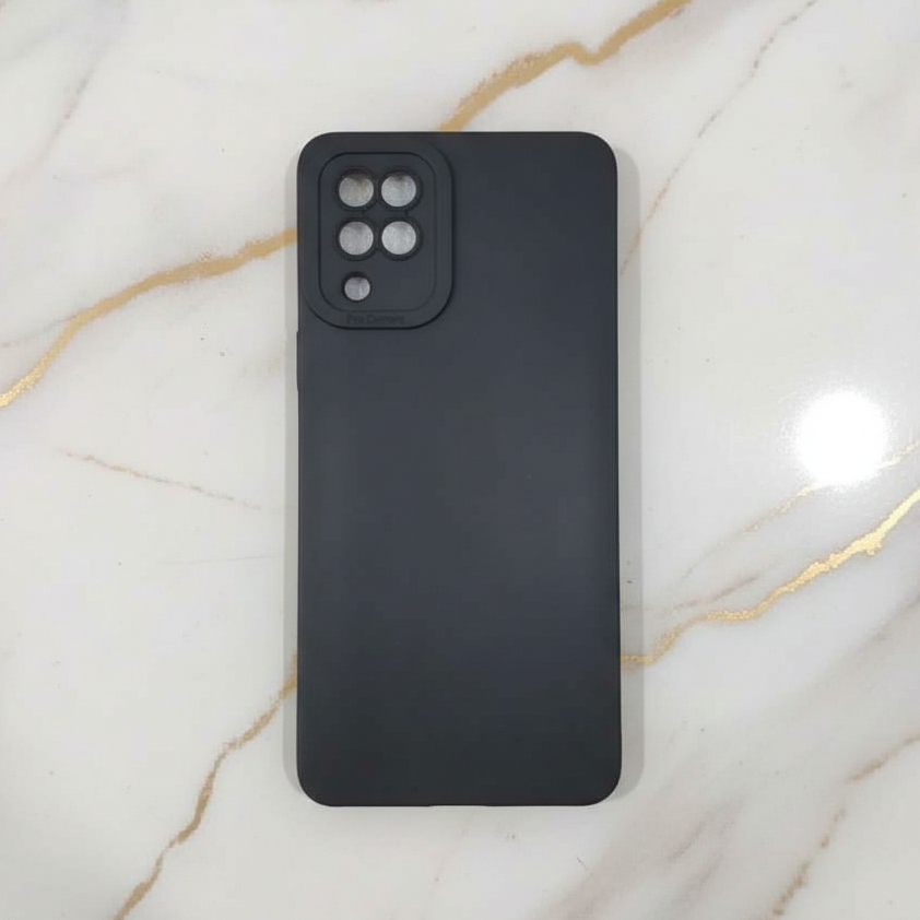 Black Matte Case Samsung M12 , M22 , M32 Softcase Hitam Polos Harga Murah