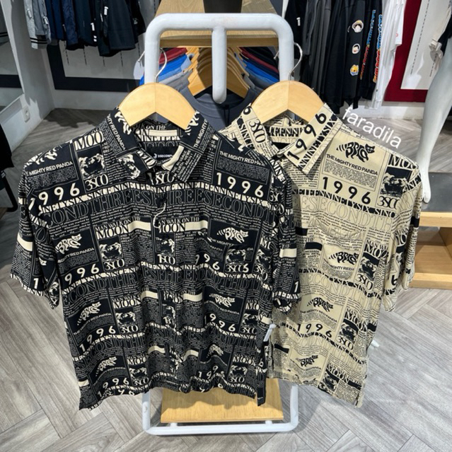 Kemeja 3Second Full Print Rayon Lengan Pendek Reguler Fit