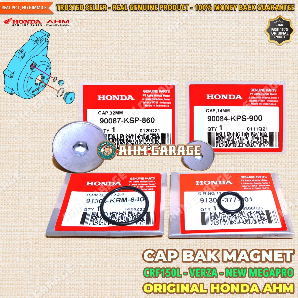 Baut Tutup Bak Magnet Verza 150 K18 2013 - 2018 Cap 32mm Cover Blok Magnit CB150 Verza K18H 2018 - 2